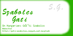 szabolcs gati business card